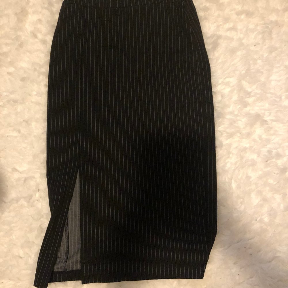 H&M Plaid Midi Skirt